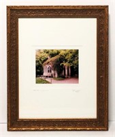 Framed Photograph of Village Church