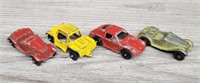 (4) Tootsie Toy Cars