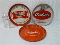 Vintage Beer Trays ~ Rheingold, Ortlier & Schaefer