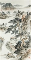 Chinese WC on Paper Scroll Tang Yun 1910-1993