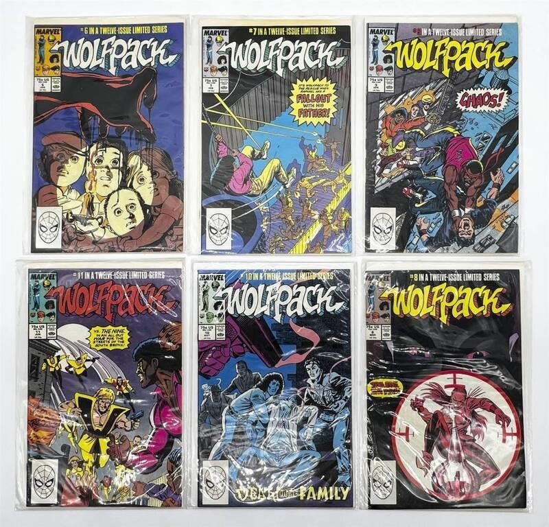 (6) Marvel Comics - Wolfpack #s 6-11 of 12 Issue S