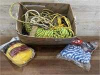 box of various ropes
