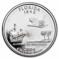 2004-s Florida State Quarter Gem Proof (silver)