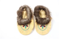 Cree-Metis of Canada Crafted, Beaded, Moccasins