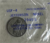 1945-S JEFFERSON SILVER WAR NICKEL