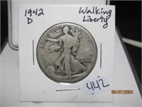 Walking Liberty Half Dollar 1942-D