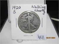 Walking Liberty Half Dollar 1920-S