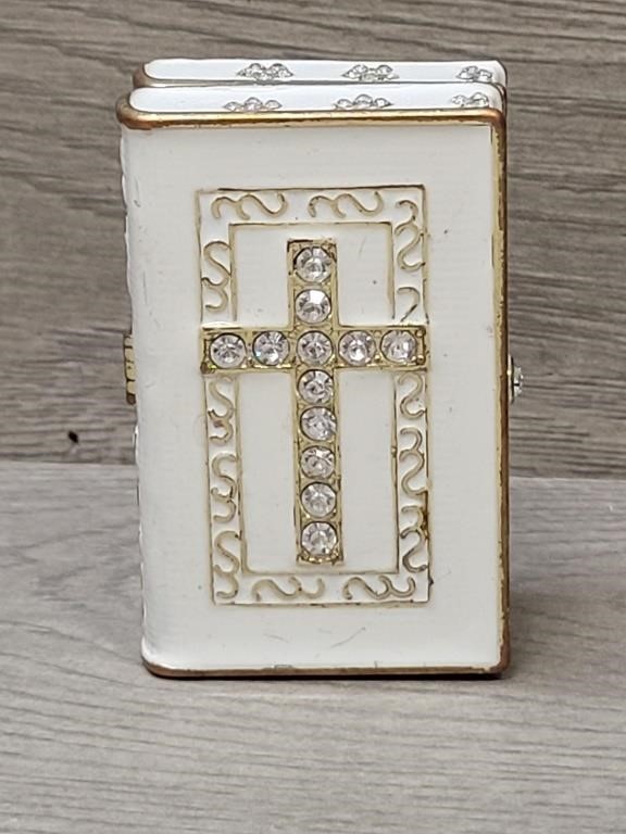 Small Bible Trinket Box Full of Angel Pins