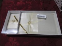 Guestbook with pen set