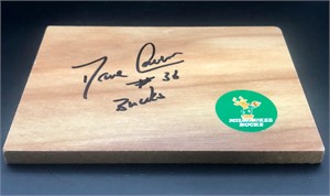Signed Wood Flooring Sample by Dave Cowens