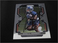 KHALIL HERBERT SIGNED ROOKIE CARD WITH COA