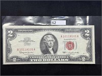 (1) 1963 Two Dollar US Note Red Seal
