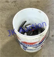 Large bucket of metal parts