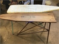 1 all wood ironing board & 1 other