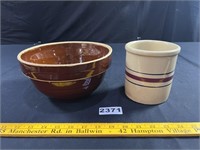 Stoneware Bowl & Pot