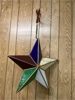 Stained glass star 24 inch Untested