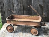 Antique Rust Wagon w/ good wheels