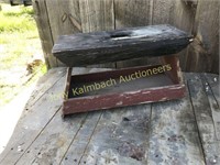 Nice Wooden caddy Bench w/ handle