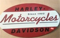 HARLEY-DAVIDSON MOTORCYCLES METAL SIGN