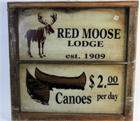 RED MOOSE LODGE 1909 CANOES 2.00 PER DAY