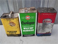 Minneapolis, Gulf, Esso, Collectible Oil Tins