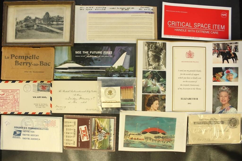 US Stamps, Postcards & Ephemera, mostly early to m