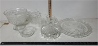 Lot of Vintage Cut Glass Glassware
