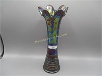 Imp 11" Purple Ripple Vase with Elec Highlights