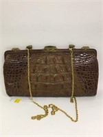 Vintage Purse With Alligator Purse