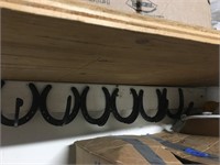 6 horseshoe coat rack-wall mount