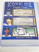Iconic Ink Lou Gehrig Joe DiMaggio Mariano Rivera