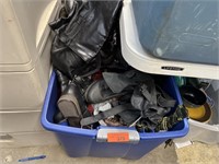 GIANT BIN OF CLOTHES & BOOTS