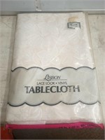 Lisbon Lace Look Vinyl Tablecloth