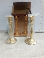 Brassware solid brass candle holders