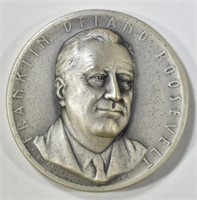 FRANKLIN ROOSEVELT PRESIDENTIAL SILVER ART MEDAL