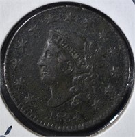 1834 CORONET HEAD LARGE CENT XF