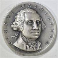 GEORGE WASHINGTON PRESIDENTIAL SILVER ART MEDAL