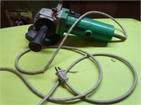 Hitachi 4 1/2" disc grinder, cord shows wear