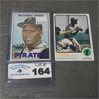 1964 & 1972 Topps Roberto Clemente Cards