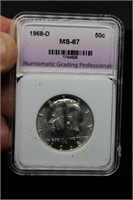 1968-D Kennedy Half Dollar (40% Silver)