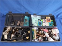 Plumbing Parts, Electrical Parts, 2 Plastic Boxes