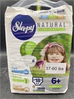 Sleepy natural ultra sensitive baby diapers - XL