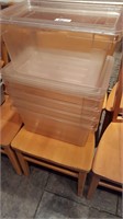 cambro clear bins with lids, 5 gal