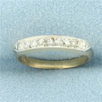 Vintage 7-Stone Diamond Band Ring in 14k Yellow Go