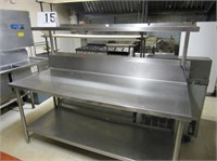 30"x74" Stainless Steel Prep Table