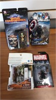 Lot of 4 Action Figures Marvel, Star Wars Etc