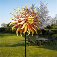 Fawgold Wind Spinners Outdoor Metal Sun Wind Scul