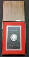1973-S Proof Silver Ike Dollar, Brown Box Key Date