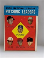 1963 Topps 1962 NL PITCHING LEADERS 7 DON DRYSDALE