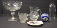 Misc. Glassware Incl Small Ginger Jar